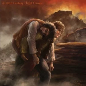 Sam lleva a Frodo, según el artista polaco Aleksander Karcz