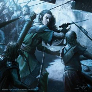 Legolas en la Batalla de Cuernavilla, según el artista español Joshua Cairós