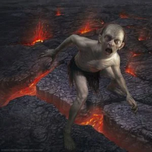 Gollum en Mordor, según el artista español Martín de Diego Sádaba
