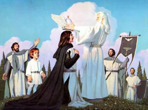 Coronación del Rey Elessar, según los hermanos Greg y Tim Hildebrandt)