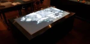 Mapa 4D de la Tierra Media para la exposición 'Tolkien: Maker of Middle-earth'. Fotografía © Oak Taylor-Smith / Factum Arte 2018