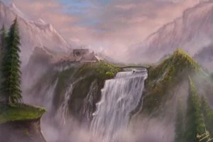 Rivendel, según el artista pakistaní Hassan Ali