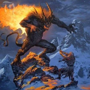 Batalla de la Cima: Gandalf y el Balrog en el Celebdil, según el artista canadiense Ted Nasmith