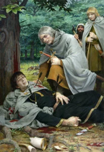 La muerte de Boromir, según el artista ruso Denis Gordeev