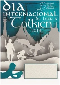Cartel ganador del concurso del Día internacional de leer a Tolkien 2018