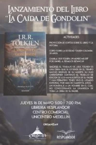 La Sociedad Tolkien Colombia Orodruin celebra la publicación en Colombia de 'La caída de Gondolin' de J.R.R. Tolkien