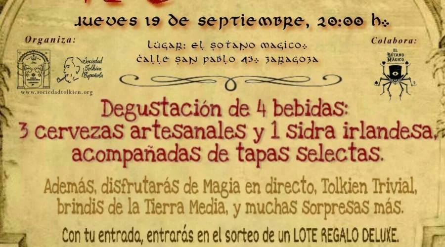VI cata hobbit de cervezas en Zaragoza el 19 de septiembre