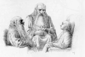 Thorin y Gandalf haciendo una visita