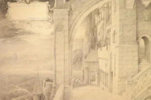 Dibujo de Minas Tirith