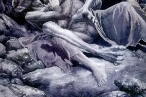 Frodo apresa a Gollum