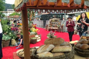 La alfombra roja decorada al estilo Hobbit