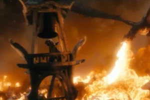 Bardo intenta derribar a Smaug