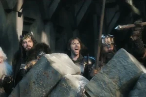 Los Enanos celebran la llegada de Dáin
