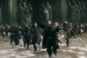 Thorin lidera la carga de los Enanos