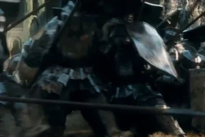 Los Enanos de las Colinas de Hierro protegen Erebor