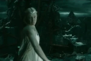 Galadriel en acción en Dol Guldur