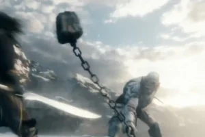 El duelo final entre Thorin y Azog