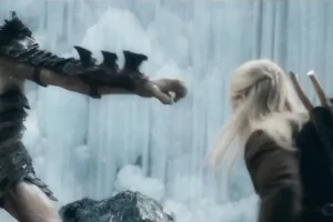 Duelo final entre Bolgo y Legolas
