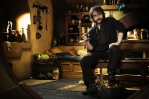 Peter Jackson en el decorado de Bolsón Cerrado