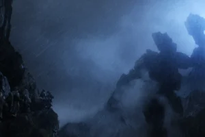 Uno de los Gigantes de Piedra, furioso