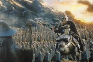 Dáin al frente de su ejército