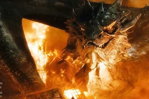 Smaug desata su furia sobre la Ciudad del Lago
