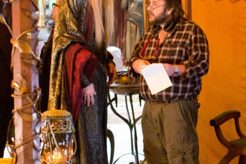 Lee Pace y Peter Jackson