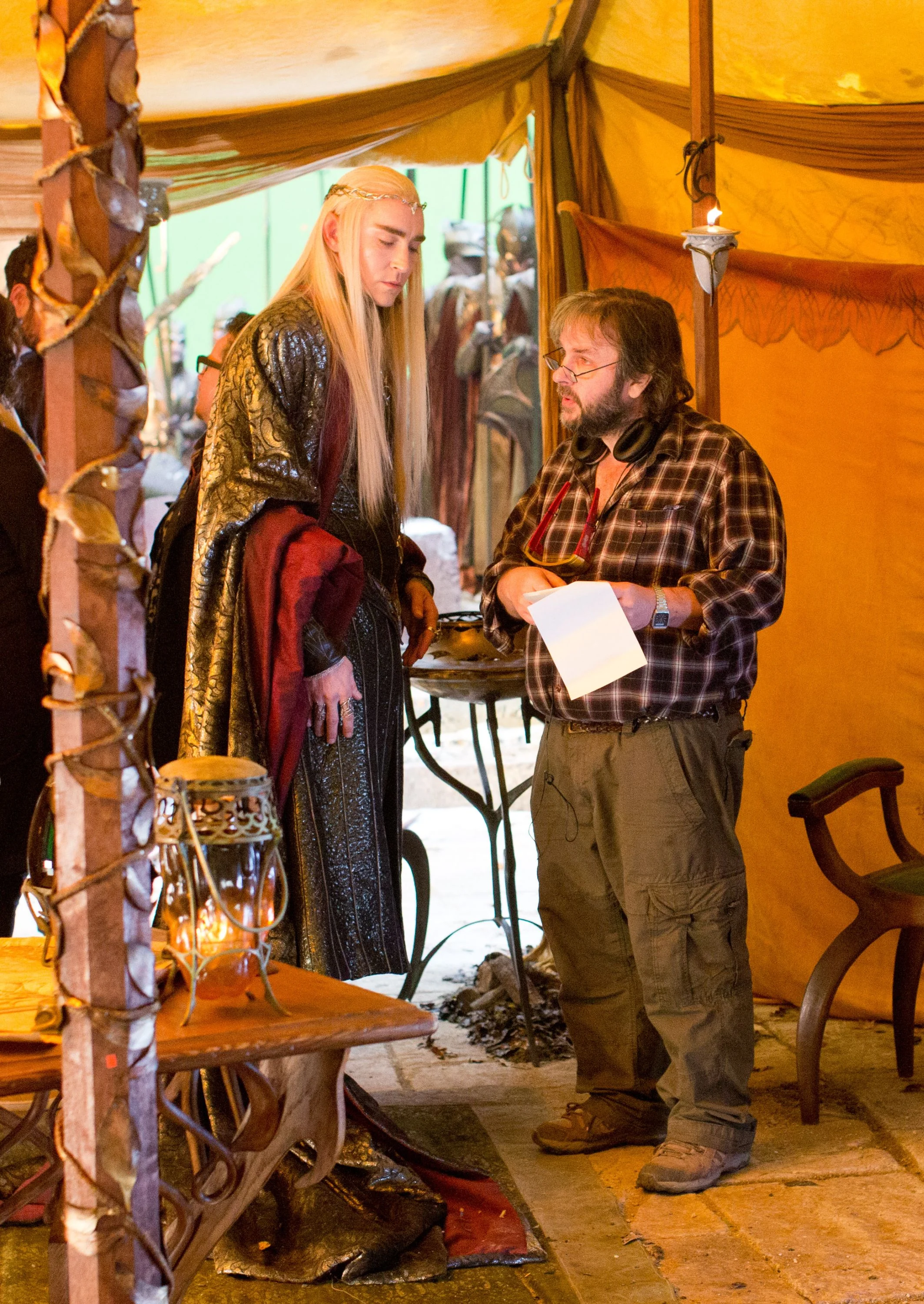 Lee Pace y Peter Jackson