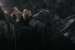 Tauriel y Legolas en el Monte Gundabad
