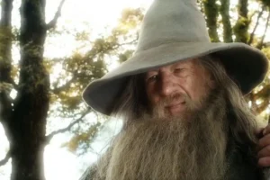 Gandalf se despide de Bilbo