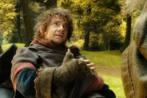 Bilbo se despide de Gandalf