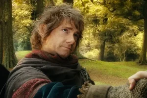 Bilbo se despide de Gandalf el Gris