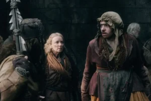 Alfrid disfrazado de mujer