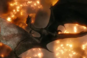 Smaug cae sobre Esgaroth