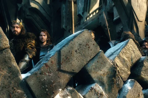 Thorin y los Enanos parapetados en Erebor