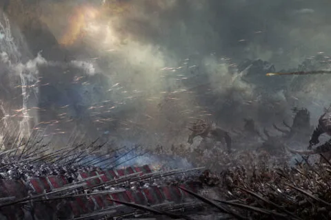 Arte conceptual de la batalla de Gus Hunter