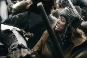 Las mujeres de Esgaroth luchan contra los Orcos