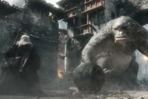 Gandalf esquiva al Troll