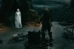 Galadriel, Gandalf y el Orco