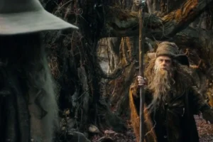 Gandalf y Radagast en Rhosgobel