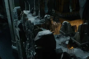 Bilbo prepara su huida de Erebor