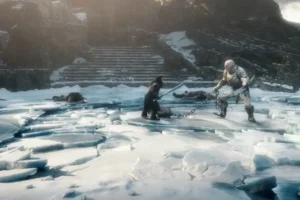 Thorin y Azog en su duelo final