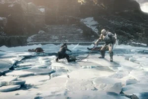 Thorin y Azog en su combate final