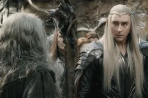 Gandalf y Thranduil en Valle