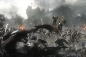 Thranduil en plena batalla