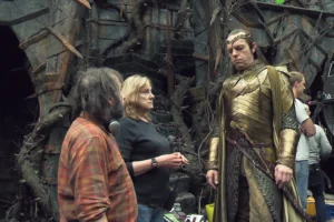 Peter Jackson y Hugo Weaving