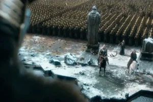 Thranduil, Gandalf y Bardo esperan la respuesta de Thorin