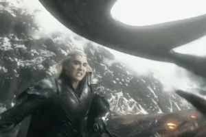 Thranduil se defiende de los Orcos