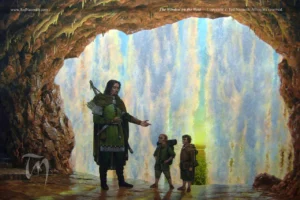 Faramir, Frodo y Sam en Henneth Annûn