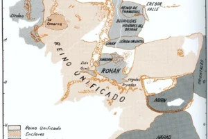 Mapa político de la Tierra Media en la Cuarta Edad